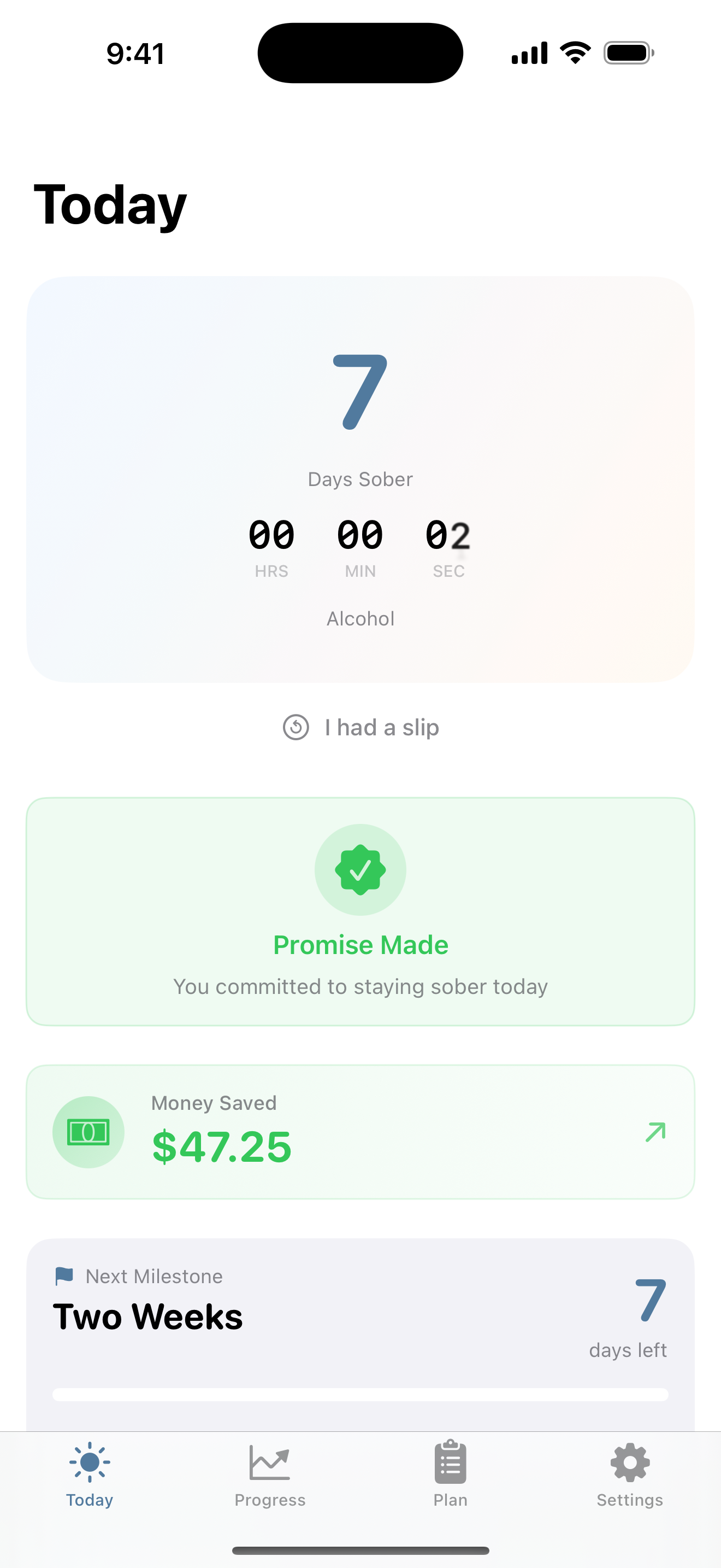 SoberNudge - Money Saved Calculator