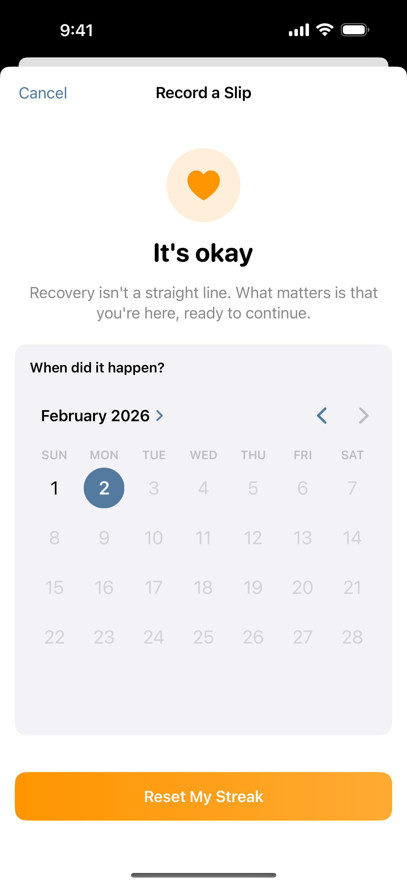 SoberNudge - Compassionate Relapse Support